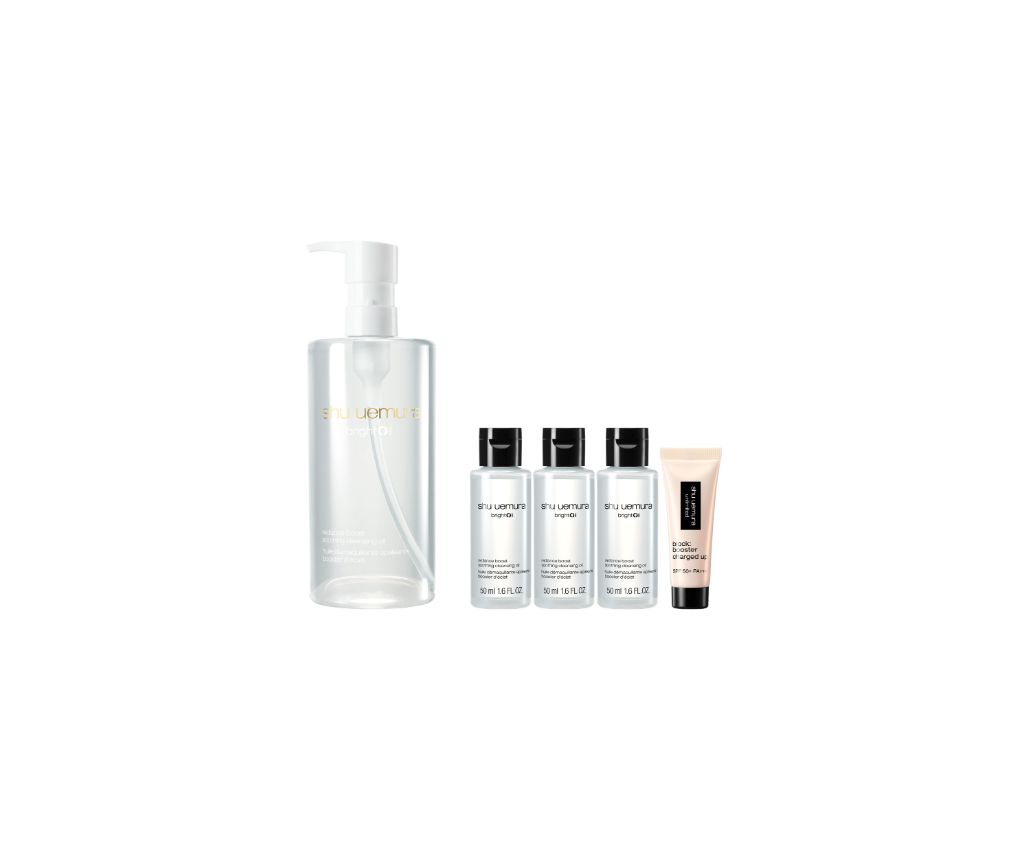 brightOil soothing &amp; radiance boost cleansing oil 450ml set